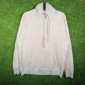 Mago Mens Raglan Pullover Hoodie Tan Khaki Fleece Sweatshirt Size M